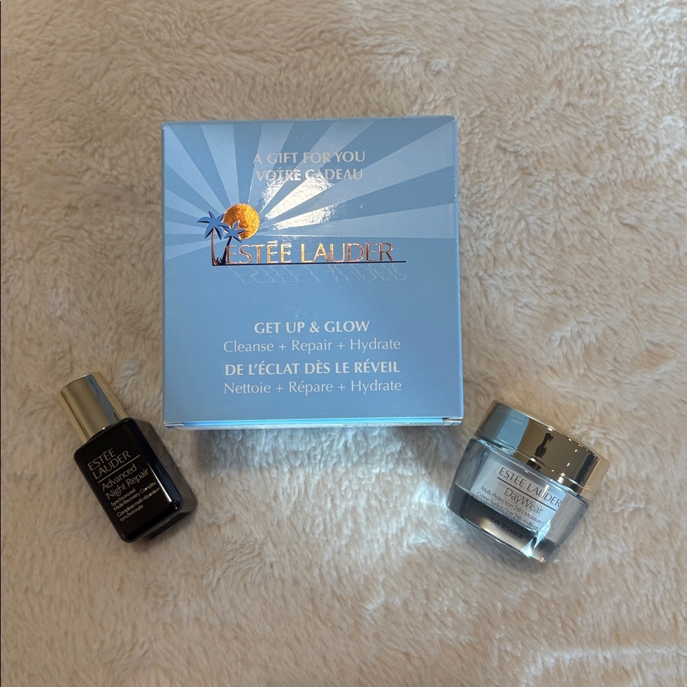 NEW Estee Lauder Get Up & Glow DayWear MultiProtection + Advanced Night Repair